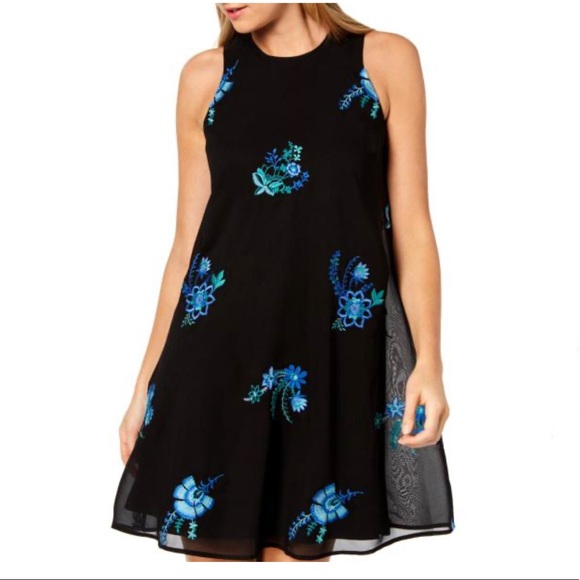 Calvin Klein Dresses & Skirts - NWT Calvin Klein Floral Embroidered Trapeze Dress